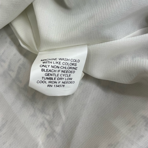 Vineyard Vines Fern Print Ladder Lace blouse top 2 - Picture 9 of 10